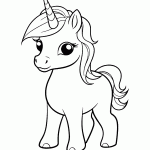 unicornio para colorir