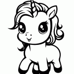 unicornio para colorir