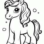 unicornio para colorir