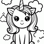 unicornio para colorir