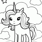 unicornio para colorir