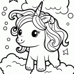 unicornio para colorir