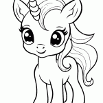 unicornio para colorir