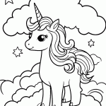 unicornio para colorir