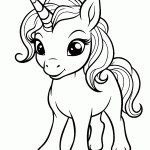 unicornio para colorir