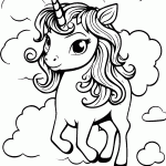 unicornio para colorir