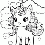 unicornio para colorir