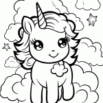 unicornio para colorir