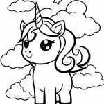 unicornio para colorir