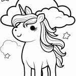 unicornio para colorir