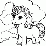 unicornio para colorir
