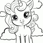 unicornio para colorir
