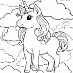 unicornio para colorir