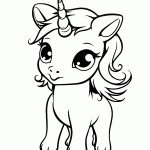 unicornio para colorir