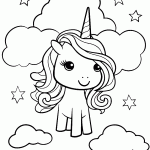 unicornio para colorir