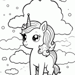 unicornio para colorir
