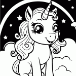 unicornio para colorir