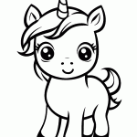unicornio para colorir