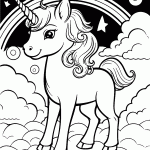 unicornio para colorir