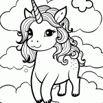 unicornio para colorir