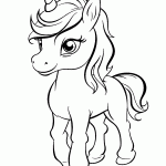 unicornio para colorir