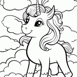 unicornio para colorir
