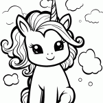 unicornio para colorir