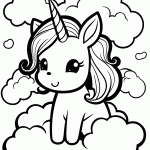 unicornio para colorir