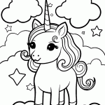 unicornio para colorir