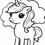 unicornio para colorir