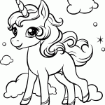 unicornio para colorir