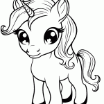 unicornio para colorir