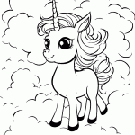 unicornio para colorir