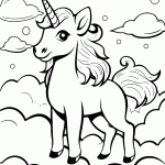 unicornio para colorir