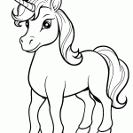 unicornio para colorir