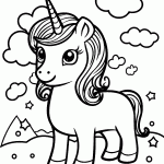unicornio para colorir