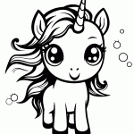 unicornio para colorir