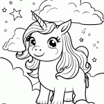 unicornio para colorir
