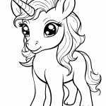 unicornio para colorir