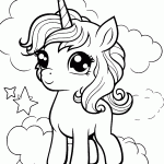 unicornio para colorir