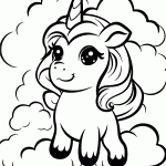 unicornio para colorir