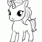 unicornio para colorir