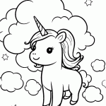 unicornio para colorir