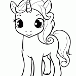 unicornio para colorir