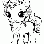 unicornio para colorir