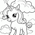 unicornio para colorir
