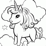 unicornio para colorir