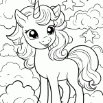 unicornio para colorir