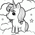 unicornio para colorir