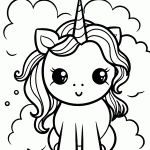 unicornio para colorir